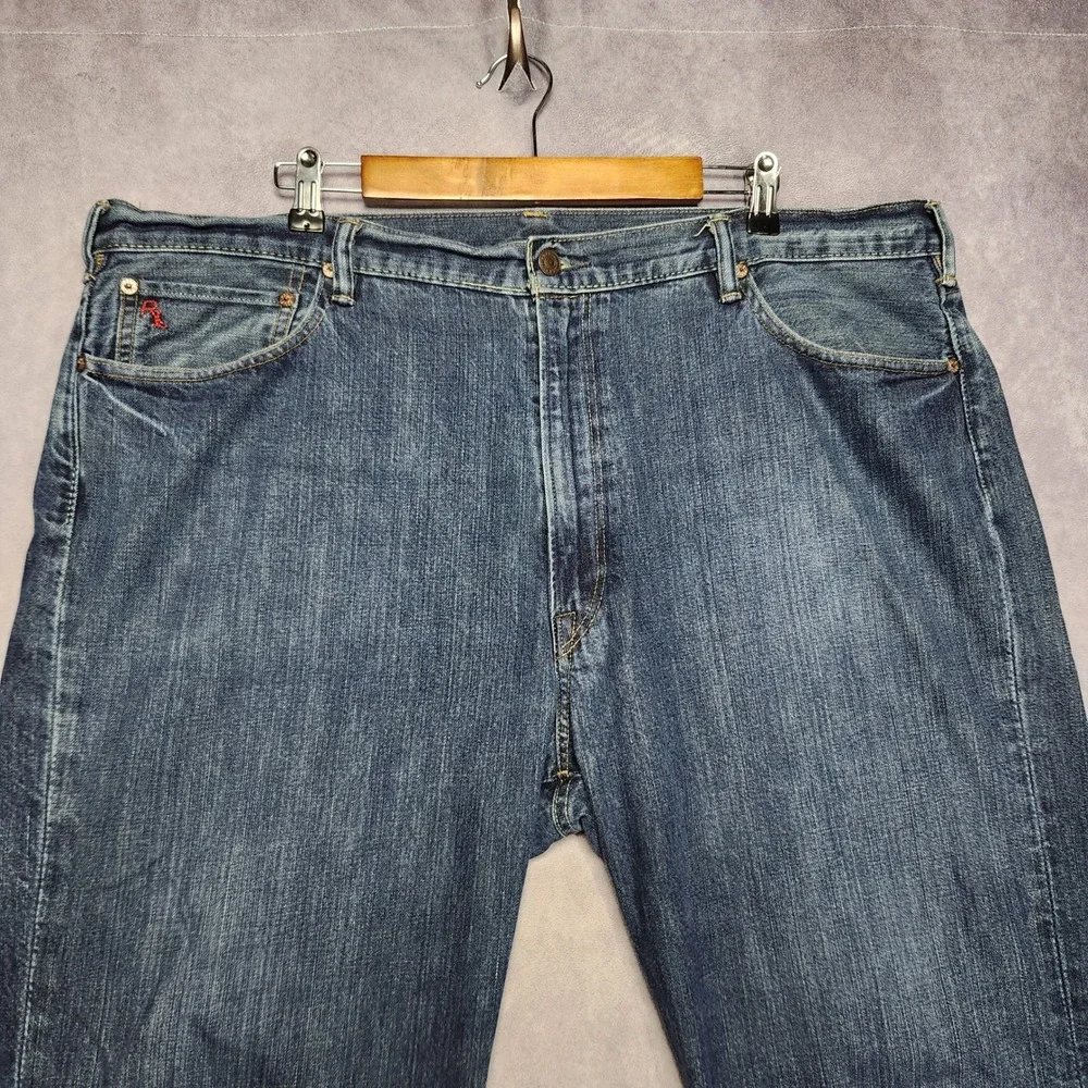 Polo Ralph Lauren Classic 867 Mens Blue Medium Wash Straight Leg Jeans 42x36
